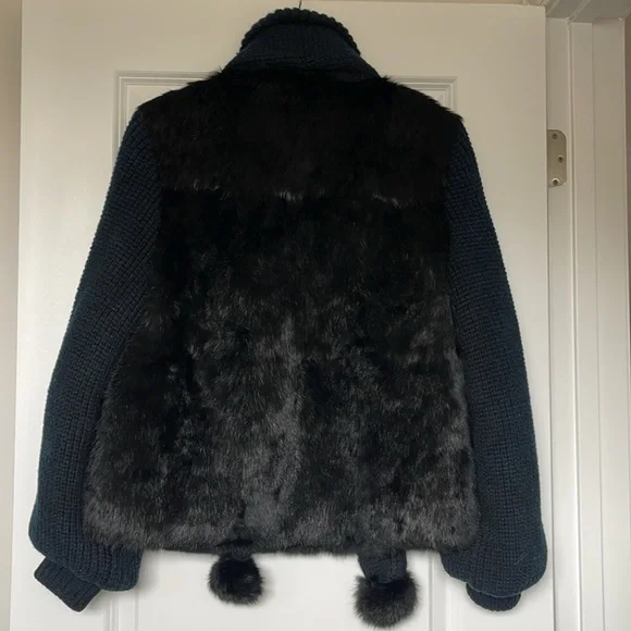 Sweater Fur Coat - Picture 2 of 3